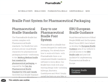 Tablet Screenshot of pharmabraille.com